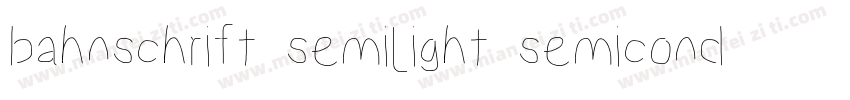bahnschrift semilight semicondens字体转换